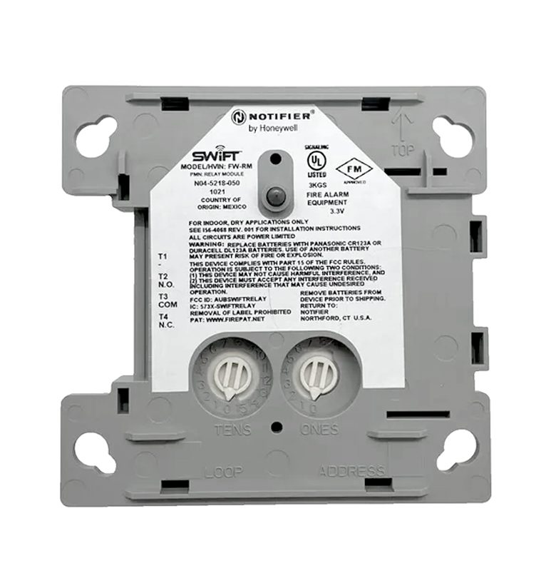 Módulo de Relé Direccionable Inalámbrico Notifier FW-RM