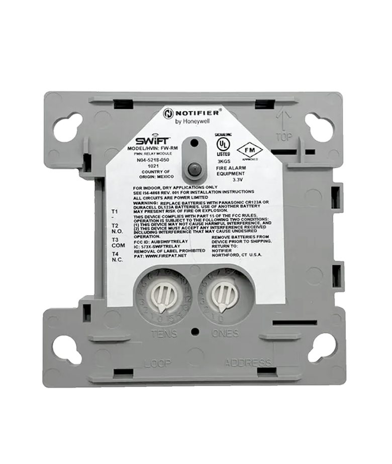 Módulo de Relé Direccionable Inalámbrico Notifier FW-RM